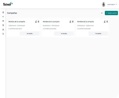 Gestión de campañas